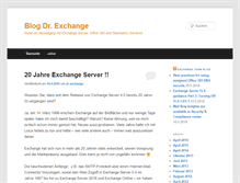 Tablet Screenshot of dr-exchange.de